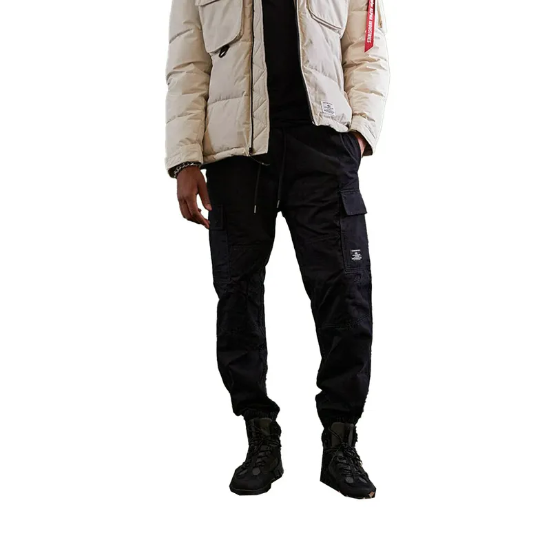 Брюки джоггеры Alpha Industries из хлопка, черный, арт. AIMBC52500C1