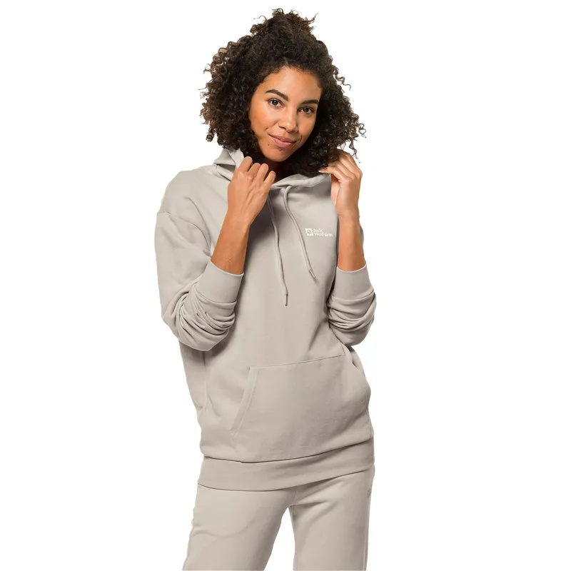Толстовка Jack Wolfskin Essential Hoody, серый, арт. JW1710152