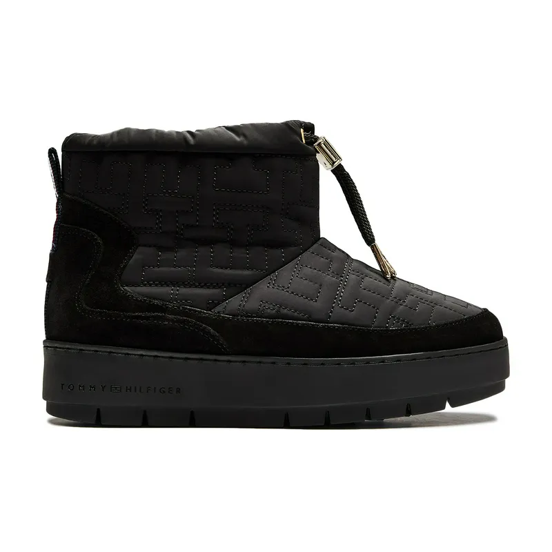 Ботинки Tommy Jeans Monogram Snow, черный, арт. TMFW0FW07637