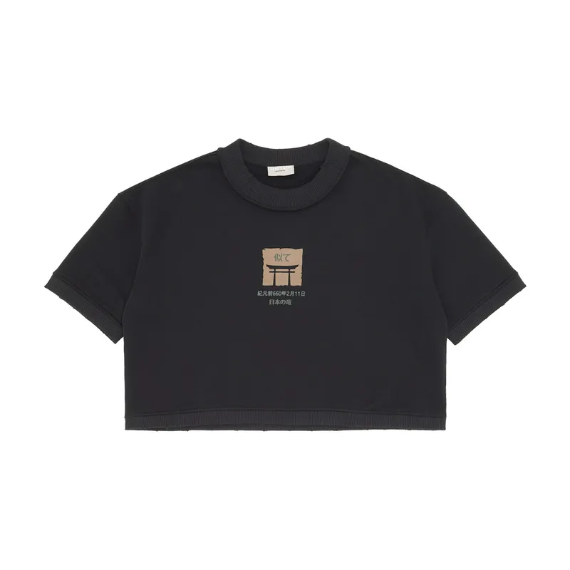 Футболка United 4 Japan Born Crop, черный, арт. UNU4JBTW