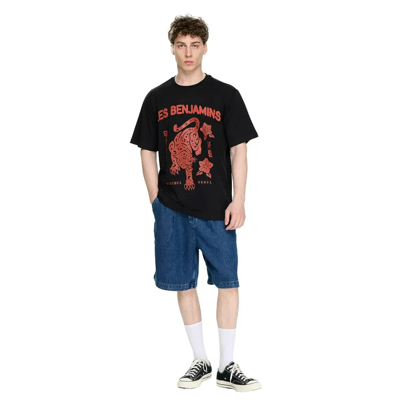 Футболка Les Benjamins Relaxed Tee 007, черный, арт. LB25SSUNLMUTS