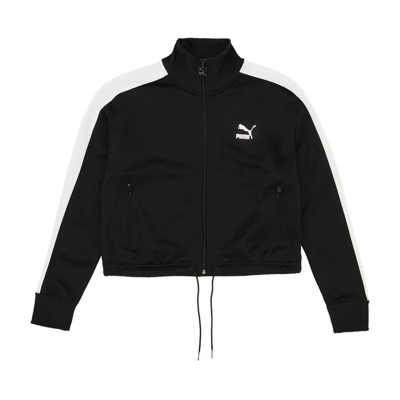 Толстовка Puma T7 Crop Track Jacket, черный, арт. PM533519