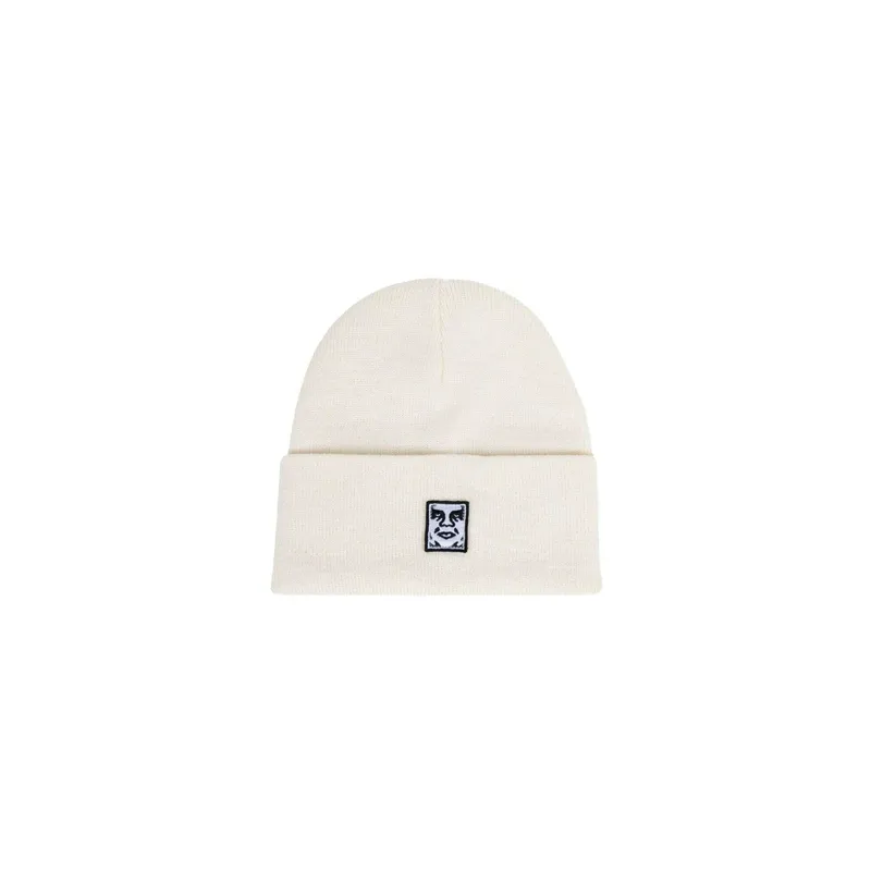 Шапка Obey Icon Patch Cuff Beanie, белый, арт. OB100030198