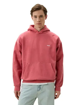 Толстовка Obey Lowercase Pigment, красный, арт. OB112470194