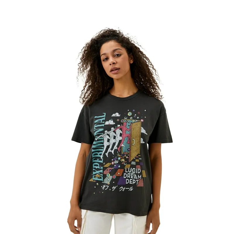 Футболка Vans Vivid Dreams Oversized, черный, арт. VN000H08