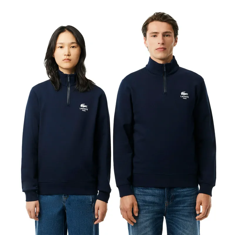 Толстовка Lacoste с высоким воротом, синий, арт. SH2735