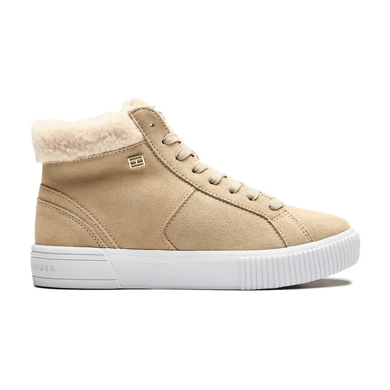Кеды Tommy Jeans Vulc Suede Sneaker H, бежевый, арт. TMFW0FW07549