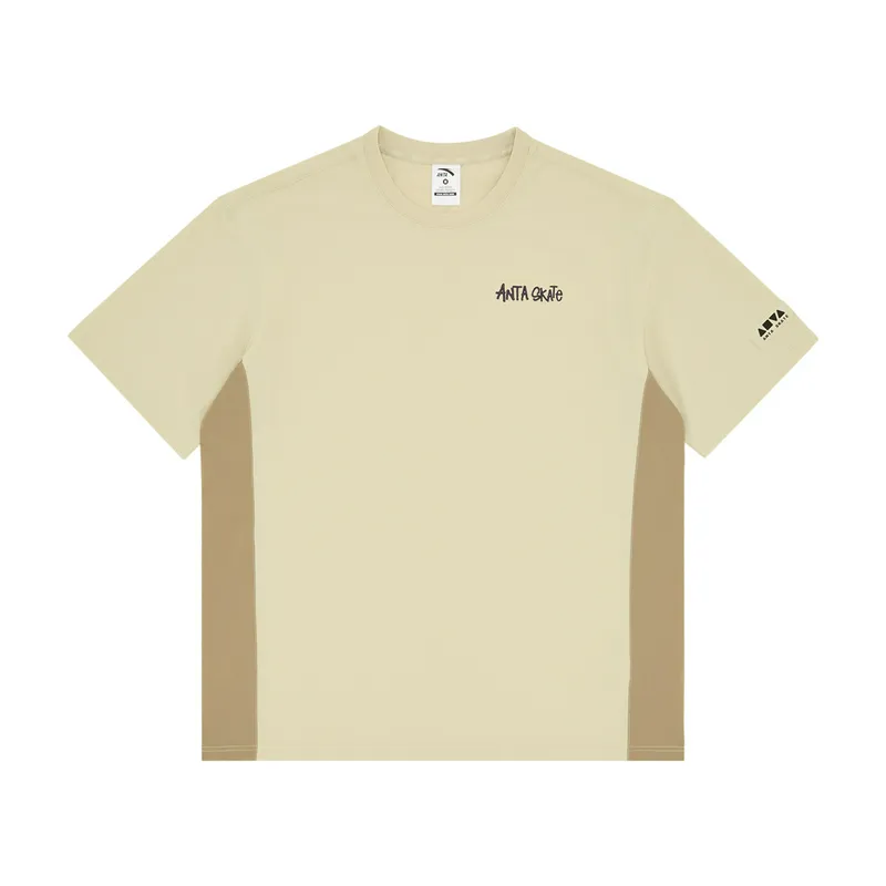 Футболка Anta Skate SS Woven Tee, бежевый, арт. AN852438137