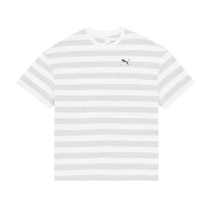 Футболка Puma RE:Collection Stripe Oversized Tee, серый, арт. PM533956