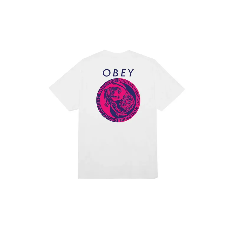 Футболка Obey Yin Yang Panthers, белый, арт. OB165263776