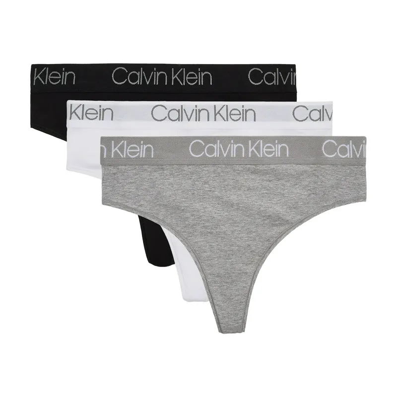 Комплект стрингов с высокой талией Calvin Klein, разноцветный, арт. CK000QD3757E
