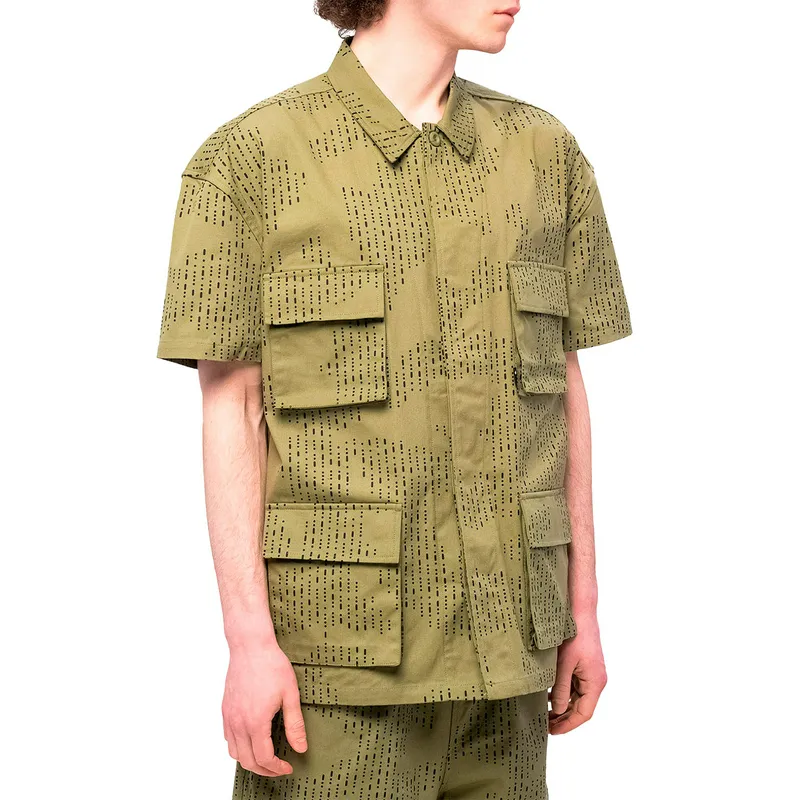 Рубашка The Hundreds BDU Woven, зеленый, арт. HNT24P208006