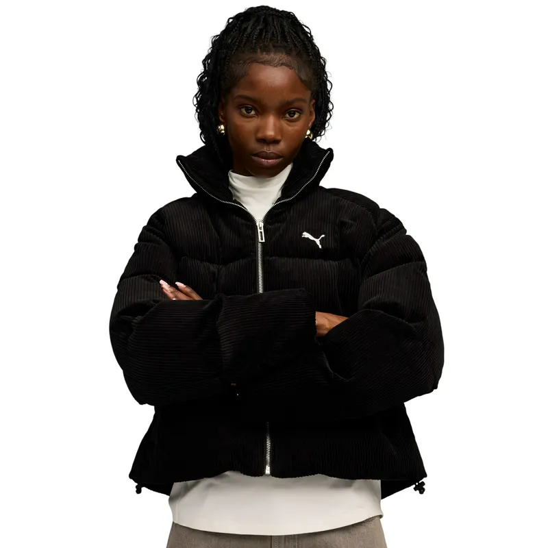Куртка Puma WARDROBE ESS Corduroy Puffer, черный, арт. PM632171