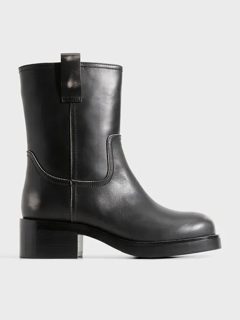 Полусапоги Tendance из натуральной кожи, черный, арт. YS-38108D-82