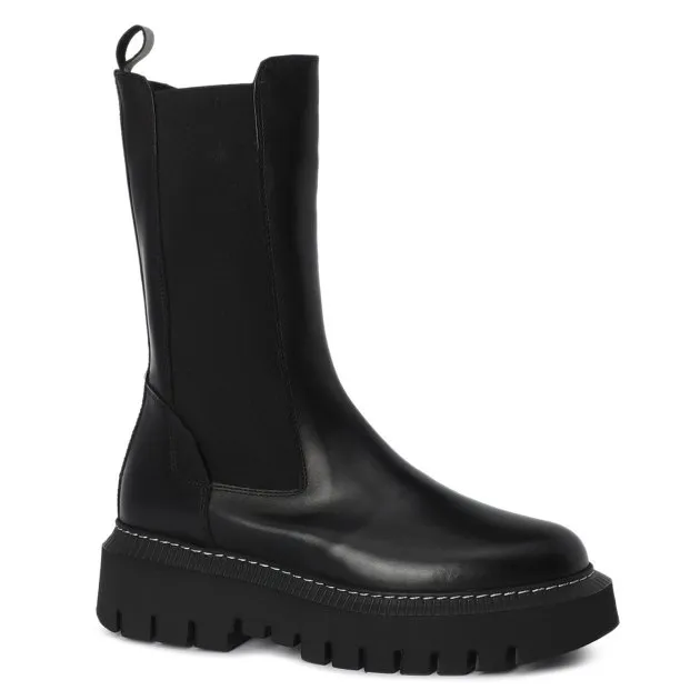 Полусапоги Tendance из натуральной кожи, черный, арт. M130-1