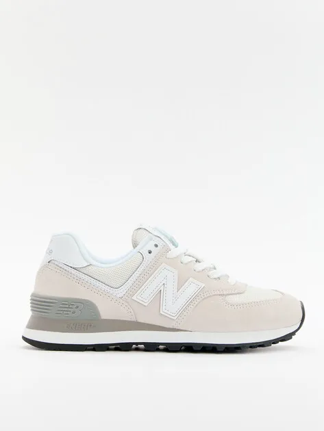 Кроссовки New Balance 574 из натуральной замши, бежевый, арт. 130920
