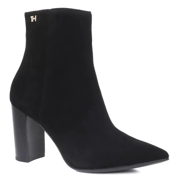 Ботильоны Tommy Hilfiger из натуральной замши, черный, арт. 131976