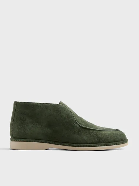 Лоферы Tendance из натуральной замши, зеленый, арт. YS-22059-X7