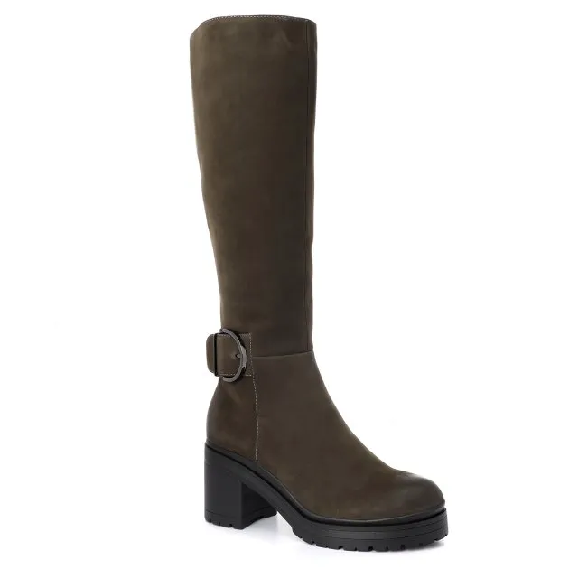 Сапоги Tendance из натурального нубука, зеленый, арт. GL5650-16-991