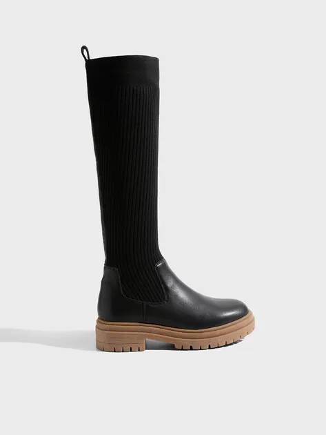 Сапоги Tendance из текстиля и кожи, черный, арт. YS-9369T-160