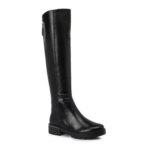 Сапоги Tendance из натуральной кожи, черный, арт. TW-0108