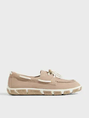 Мокасины Tendance из натурального нубука, бежевый, арт. 137466