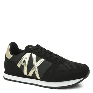Кроссовки Armani Exchange из натуральной замши, черный, арт. 65870