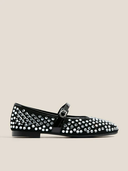 Балетки Tendance из замши, черный, арт. 65887