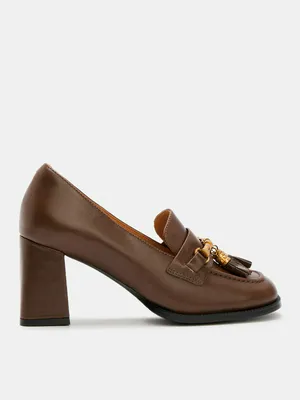 Туфли Tendance из натуральной кожи, коричневый, арт. 66106