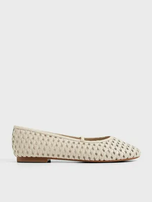 Балетки Tendance из натуральной кожи, белый, арт. 66375