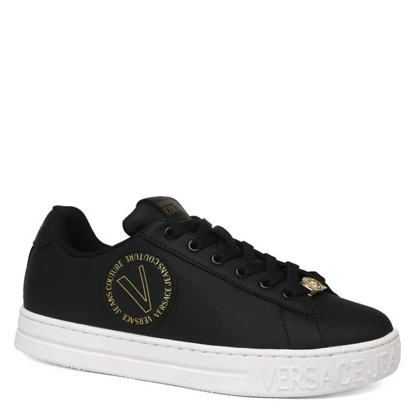 Кроссовки Versace Jeans Couture с логотипом, черный, арт. 66406