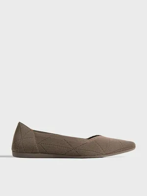 Балетки Tendance текстильные, коричневый, арт. 66592