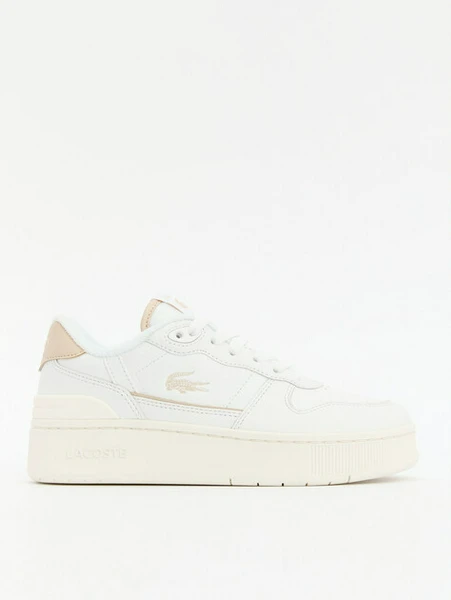 Кроссовки Lacoste белые кожаные, белый, арт. 66597
