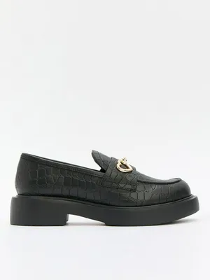 Лоферы Love Moschino кожаные, черный, арт. 67559