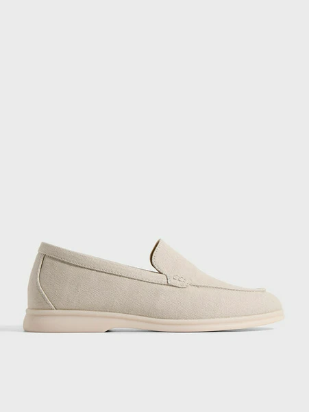 Лоферы Tendance текстильные, белый, арт. 32055-39B-W