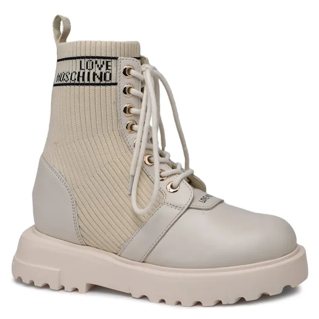 Ботинки Love Moschino, бежевый, арт. 68650