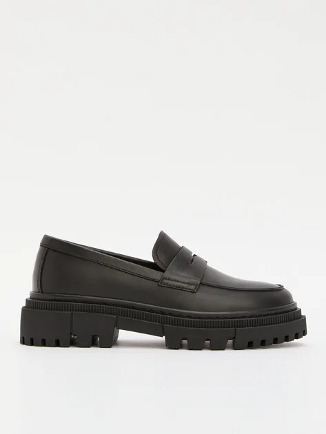 Лоферы Tendance из натуральной кожи, черный, арт. YS-38126A-1