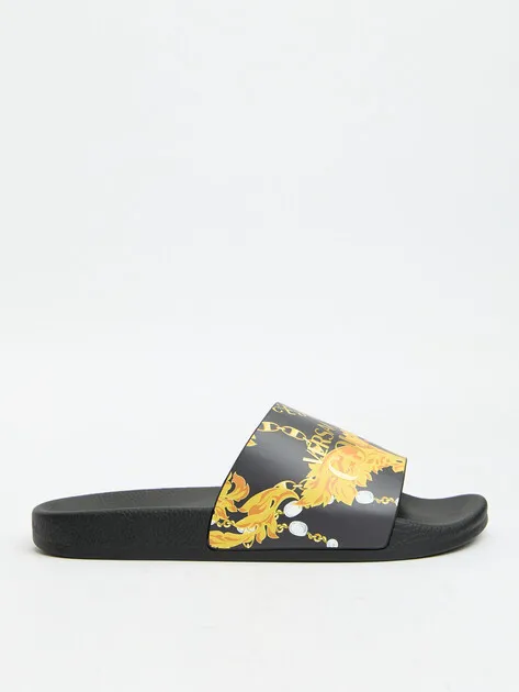 Шлепанцы Versace Jeans Couture 77VA3SQ3, черный, арт. 69367