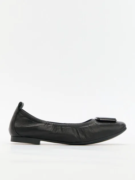 Балетки Tendance из натуральной кожи, черный, арт. 69489