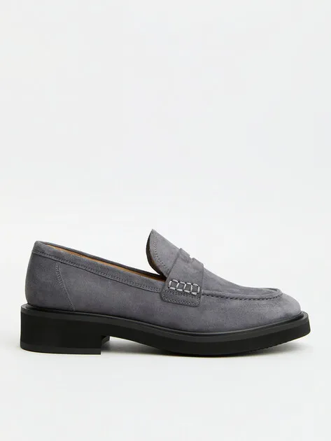Лоферы Tendance из натуральной замши, серый, арт. PZ3130S-1