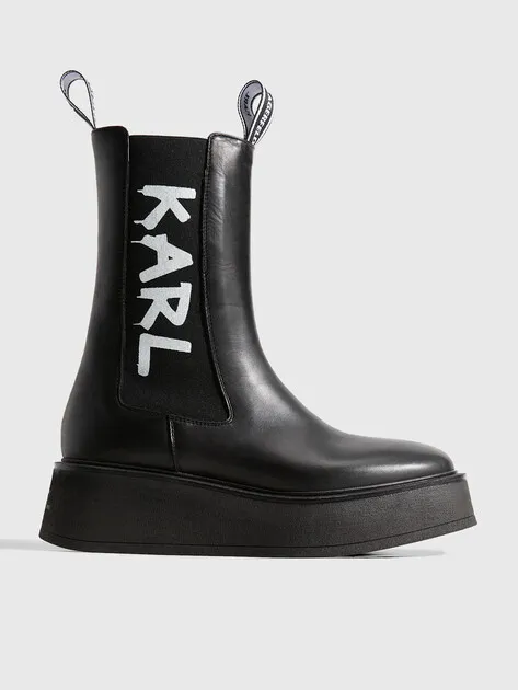 Полусапоги Karl Lagerfeld, черный, арт. 73912