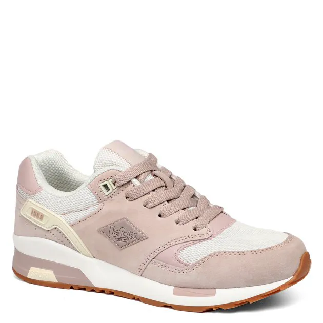 Кроссовки Lee Cooper из натуральной замши, розовый, арт. 74697