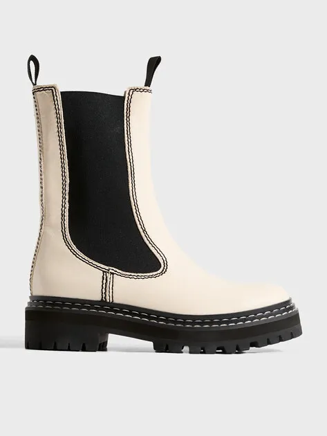 Полусапоги Tendance из натуральной кожи, белый, арт. T5859-121