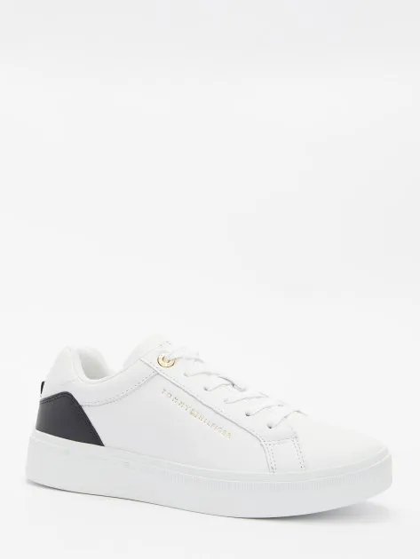 Кроссовки Tommy Hilfiger из натуральной кожи, белый, арт. 75720