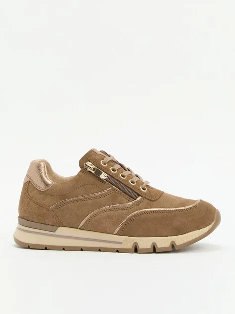 Кроссовки Caprice из натуральной замши, коричневый, арт. 76027