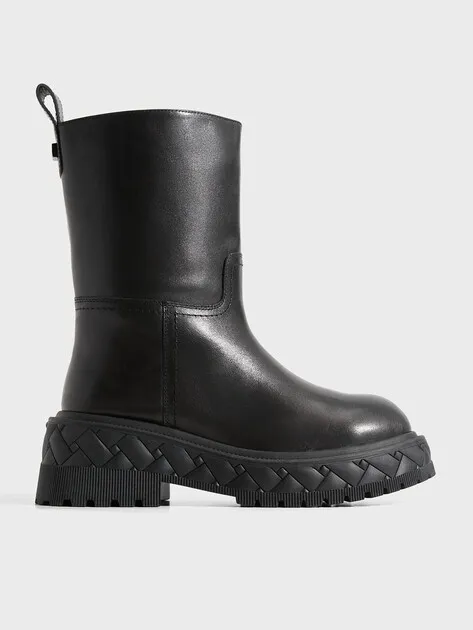 Полусапоги Tendance из натуральной кожи, черный, арт. LT9279-810