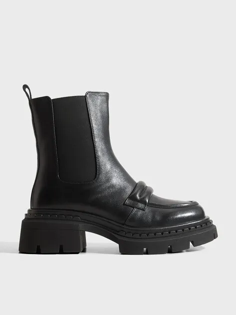 Ботинки Tendance из натуральной кожи, черный, арт. 78285
