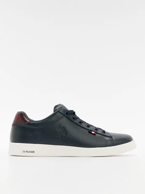 Кроссовки U.S. Polo Assn. из натуральной кожи, синий, арт. 78591