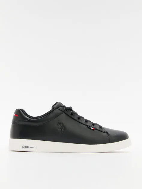 Кроссовки U.S. Polo Assn. из натуральной кожи, черный, арт. 78717