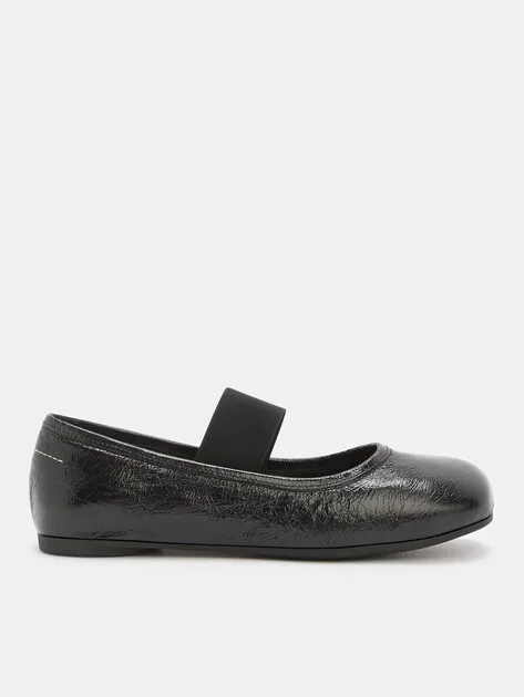 Балетки Tendance из натуральной кожи, черный, арт. 78718